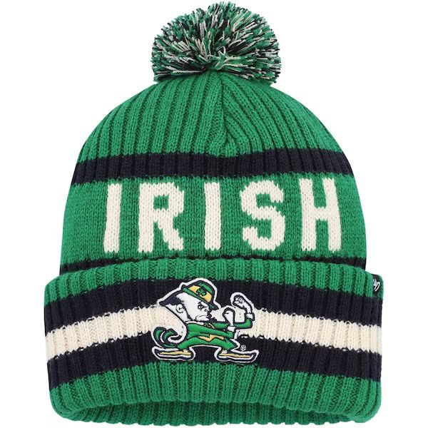 Notre Dame Fighting Irish Men’s 47 Bering Cuffed Pom Knit Hat Notre Dame Fighting Irish Men’s 47 Bering Cuffed Pom Knit Hat