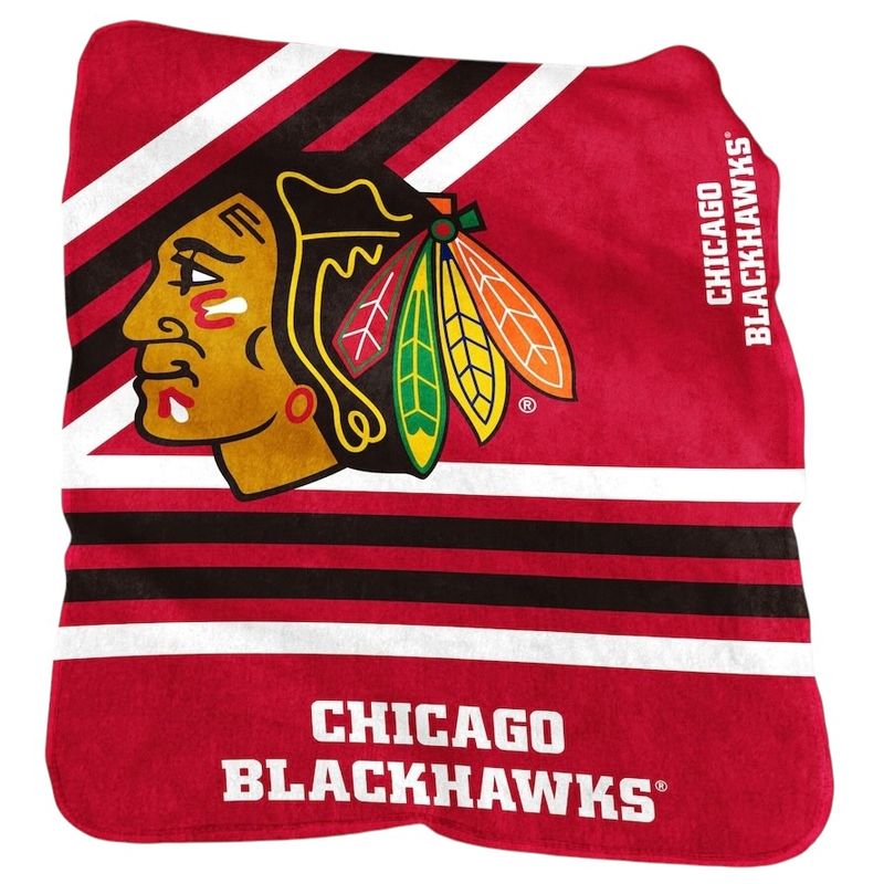 Chicago Blackhawks 50 Chicago Blackhawks 50" x 60" Plush Raschel Throw Blanket