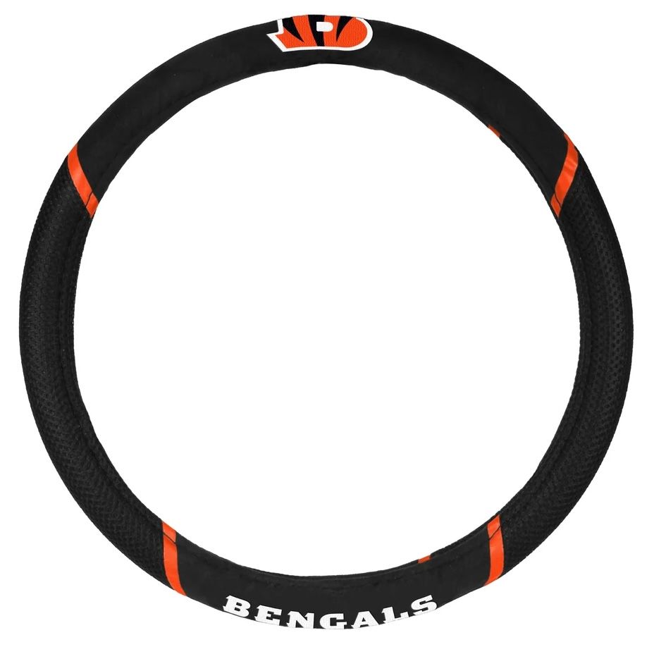 Cincinnati Bengals Embroidered Car Steering Wheel Cover Cincinnati Bengals Embroidered Car Steering Wheel Cover