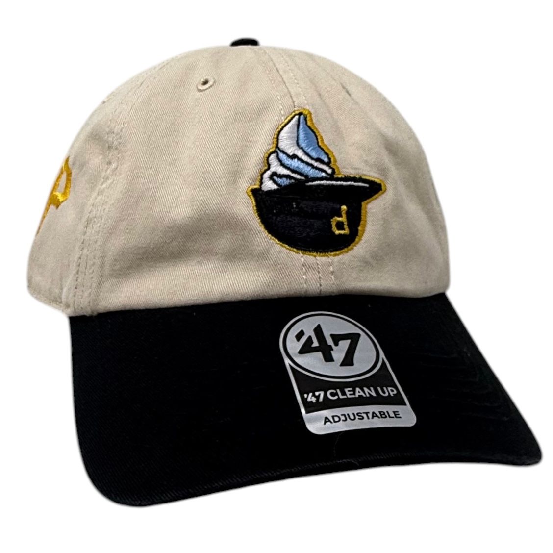 Pittsburgh Pirates Men’s '47 Natural Single Swirl Ice Cream Helmet 2.0 Clean Up Adjustable Hat