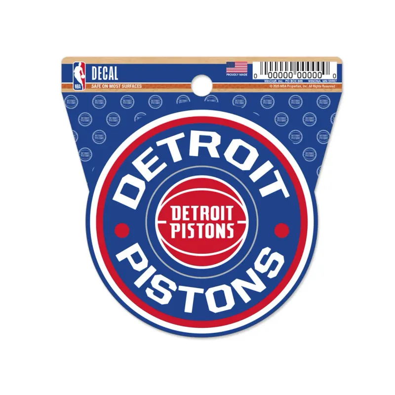 Detroit Pistons 3 Detroit Pistons 3" x 4" Decal