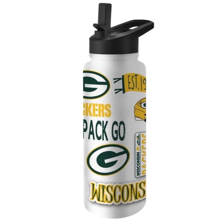 Green Bay Packers Go Pack Go 34oz Native Quencher Bottle