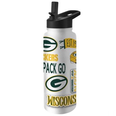 Green Bay Packers Go Pack Go 34oz Native Quencher Bottle Green Bay Packers Go Pack Go 34oz Native Quencher Bottle