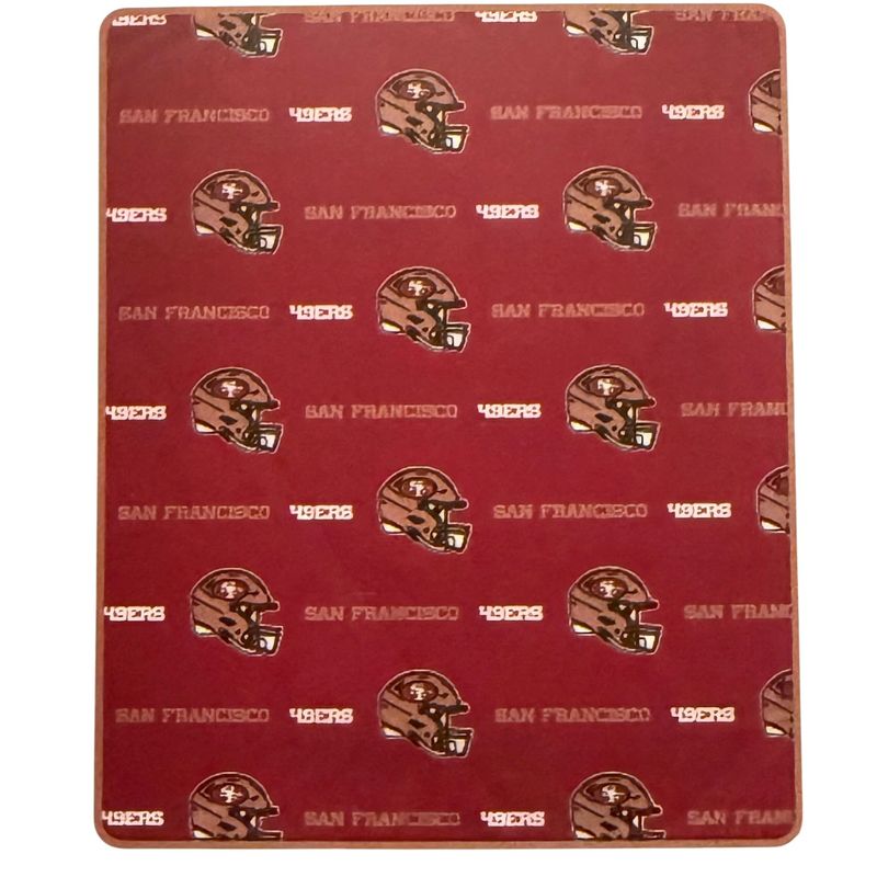 San Francisco 49ers 50" x 60" Ultra Soft Sherpa Throw Blanket