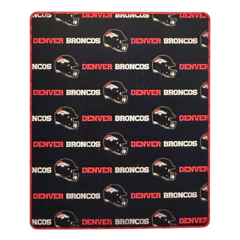 Denver Broncos 50 Denver Broncos 50" x 60" Ultra Soft Sherpa Throw Blanket