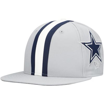 Dallas Cowboys Men's Gray New Era Helmet 9FIFTY Snapback Hat Dallas Cowboys Men's Gray New Era Helmet 9FIFTY Snapback Hat