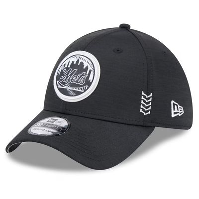 New York Mets Men’s New Era Black Clubhouse 39THIRTY Flex Fit Hat