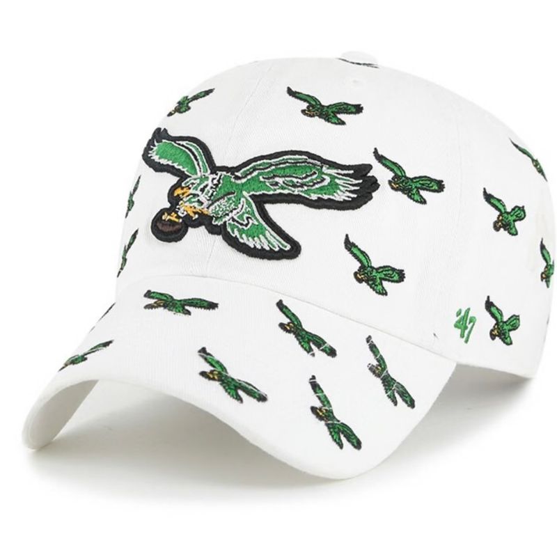 Philadelphia Eagles Women’s White 47 Brand Confetti Clean Up Adjustable Hat Philadelphia Eagles Women’s White 47 Brand Confetti Clean Up Adjustable Hat