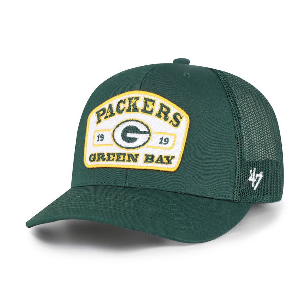 Green Bay Packers Men’s Green 47 Roadway Adjustable Trucker Hat Green Bay Packers Men’s Green 47 Roadway Adjustable Trucker Hat