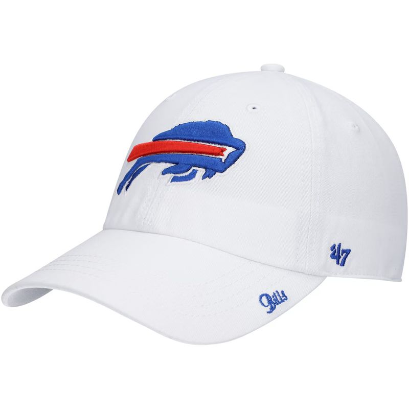 Buffalo Bills Women's White Miata 47 Brand Clean Up Adjustable Hat