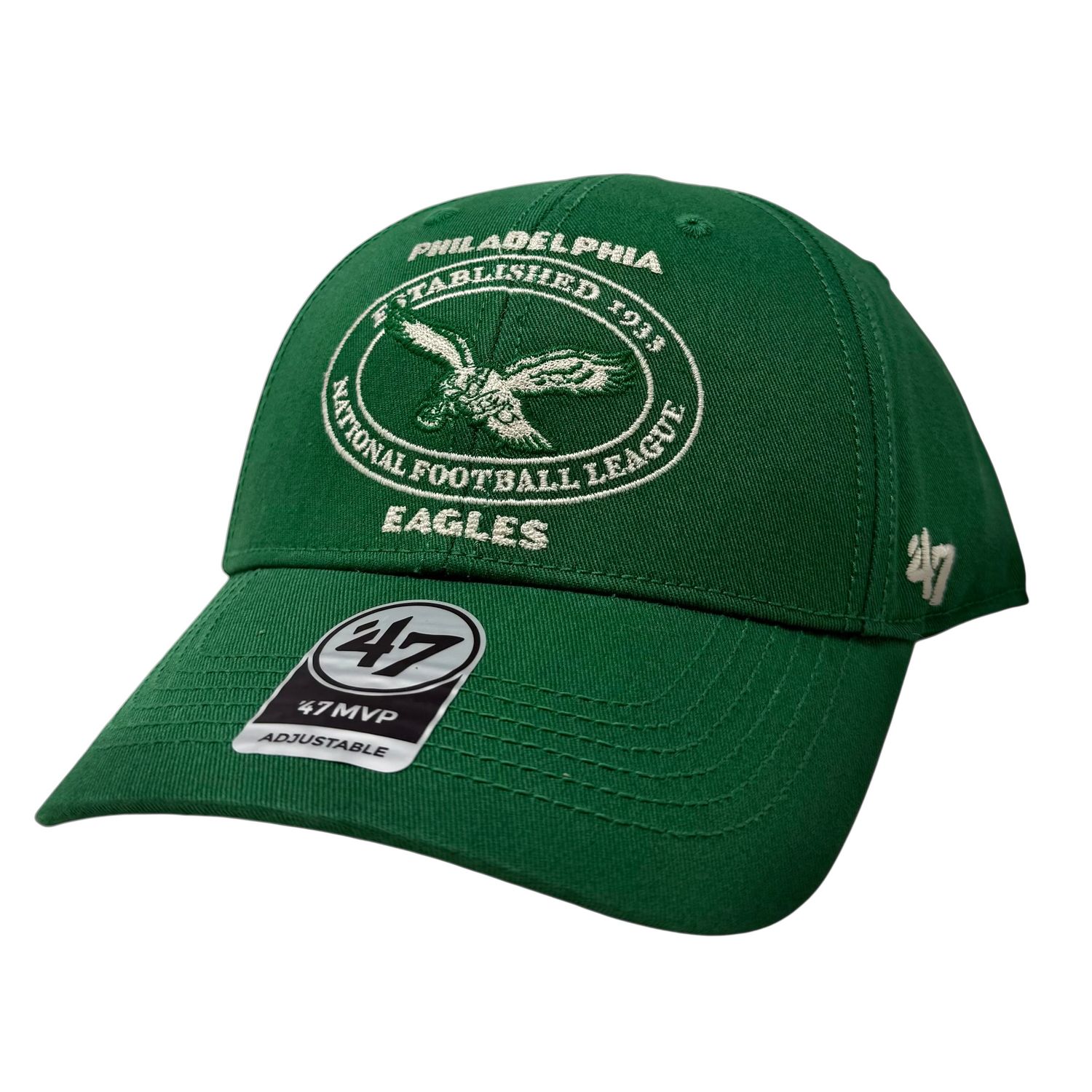 Philadelphia Eagles Men’s Kelly Green 47 Throwback MVP Adjustable Hat