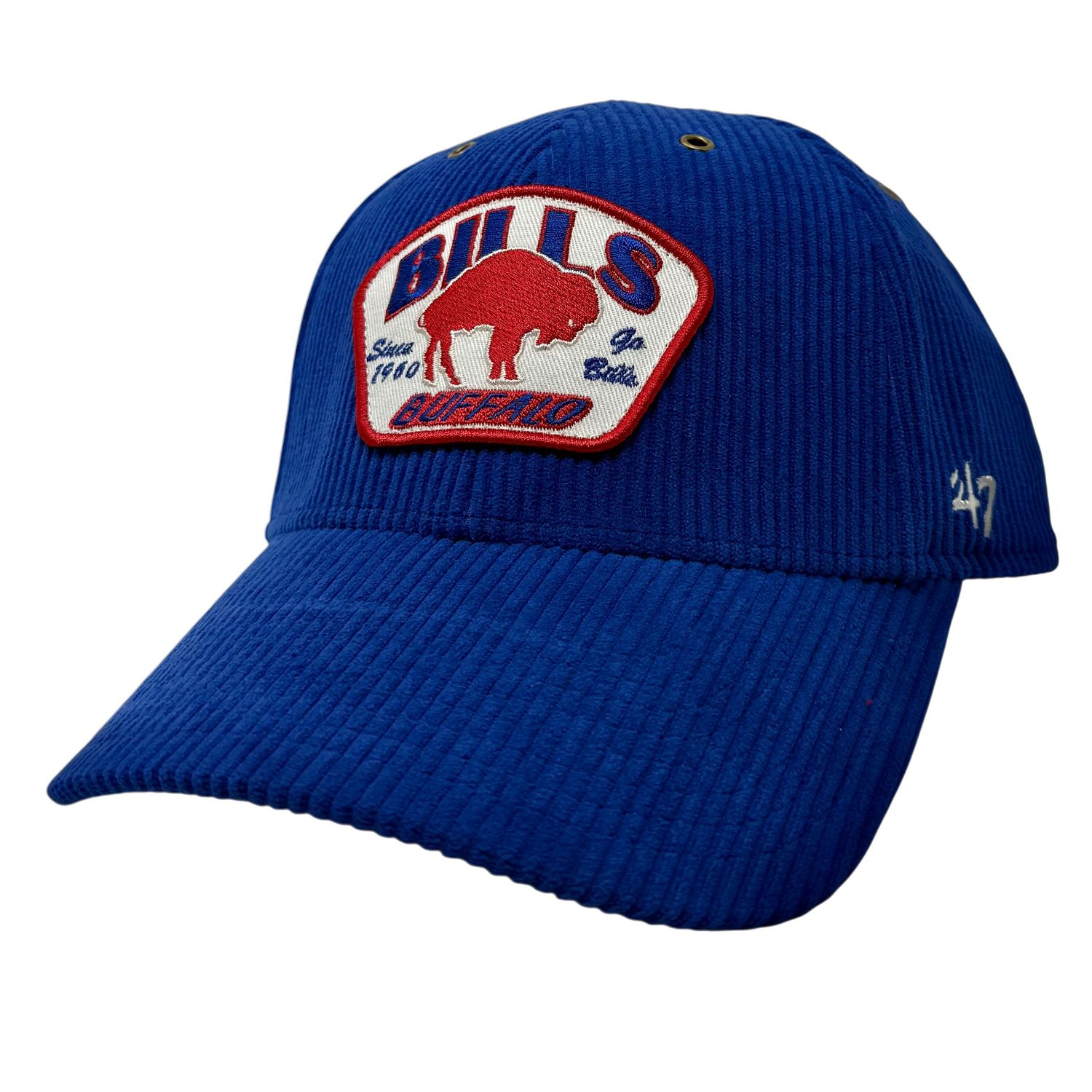 Buffalo Bills Men's Blue Historic Accordia Corduroy 47 MVP Adjustable Hat