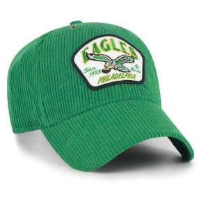 Philadelphia Eagles Men's Kelly Green Historic Accordia Corduroy 47 MVP Adjustable Hat Philadelphia Eagles Men's Kelly Green Historic Accordia Corduroy 47 MVP Adjustable Hat