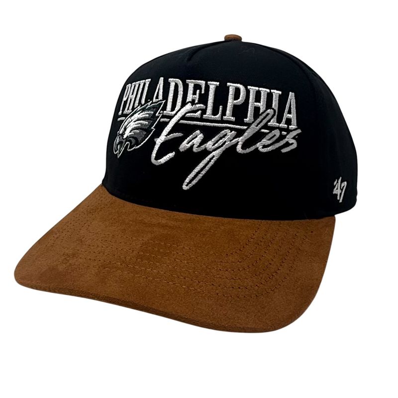 Philadelphia Eagles Men's Black Historic Scribe Line 47 Hitch Adjustable Hat Philadelphia Eagles Men's Black Historic Scribe Line 47 Hitch Adjustable Hat