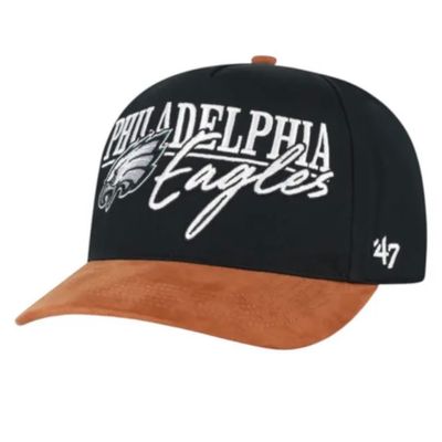Philadelphia Eagles Men's Black Historic Scribe Line 47 Hitch Adjustable Hat Philadelphia Eagles Men's Black Historic Scribe Line 47 Hitch Adjustable Hat