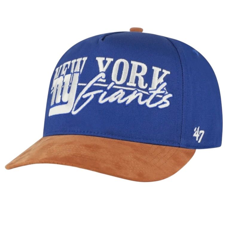 New York Giants Men's Blue Historic Scribe Line 47 Hitch Adjustable Hat