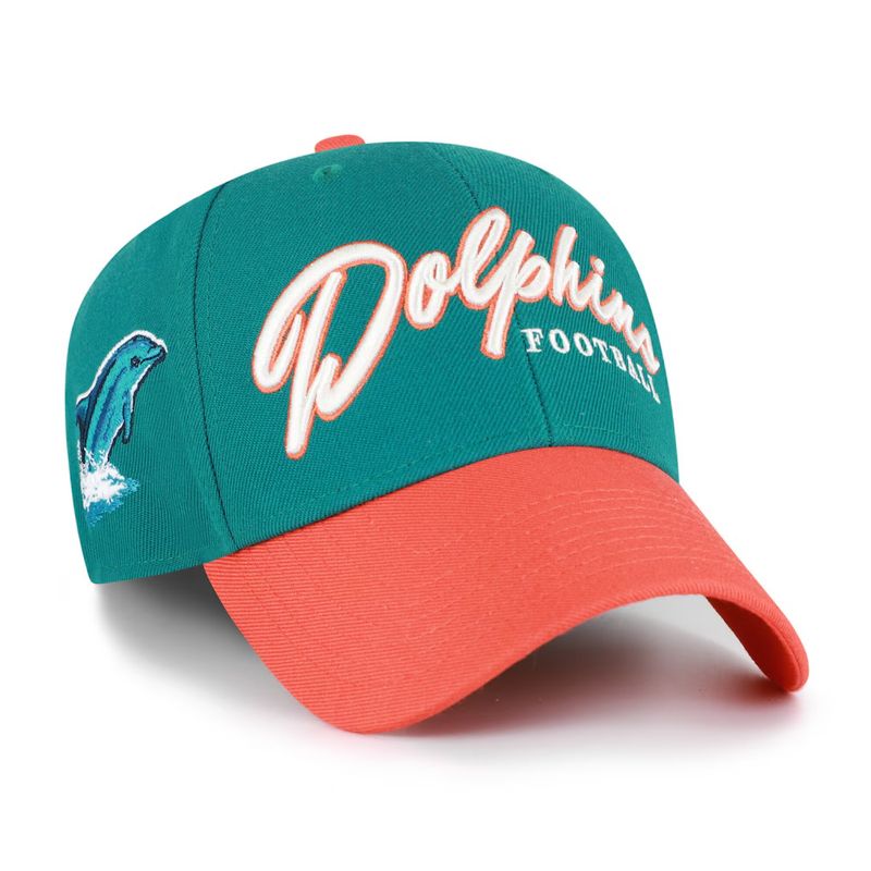 Miami Dolphins Men's Aqua Throwback '47 MVP Adjustable Hat Miami Dolphins Men's Aqua Throwback '47 MVP Adjustable Hat
