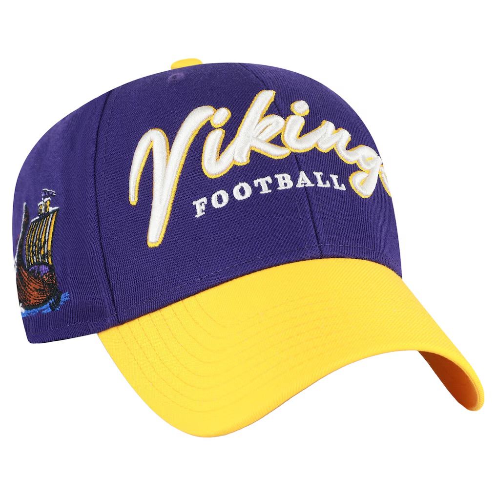 Minnesota Vikings Men's Purple Throwback '47 MVP Adjustable Hat Minnesota Vikings Men's Purple Throwback '47 MVP Adjustable Hat