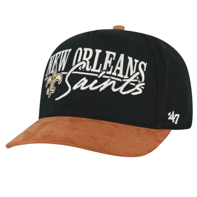 New Orleans Saints Men's Black Historic Scribe Line 47 Hitch Adjustable Hat New Orleans Saints Men's Black Historic Scribe Line 47 Hitch Adjustable Hat