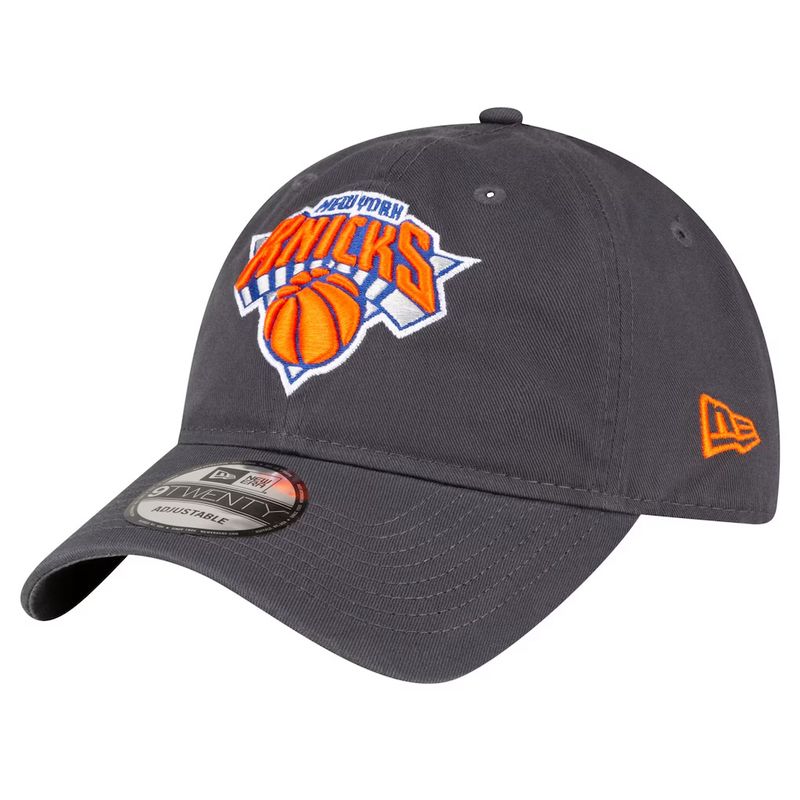 New York Knicks Men’s Charcoal New Era Team 2.0 9TWENTY Adjustable Hat New York Knicks Men’s Charcoal New Era Team 2.0 9TWENTY Adjustable Hat