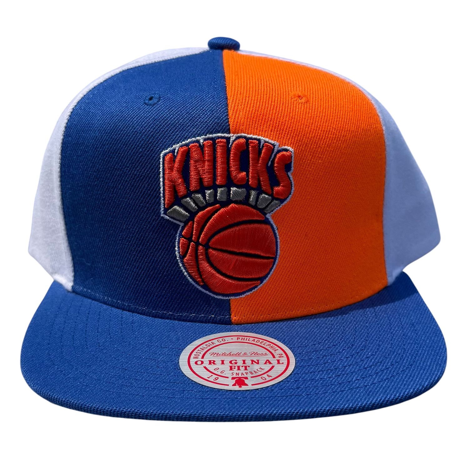 New York Knicks Men’s Pinwheel Mitchell & Ness NBA Snapback Hat New York Knicks Men’s Pinwheel Mitchell & Ness NBA Snapback Hat