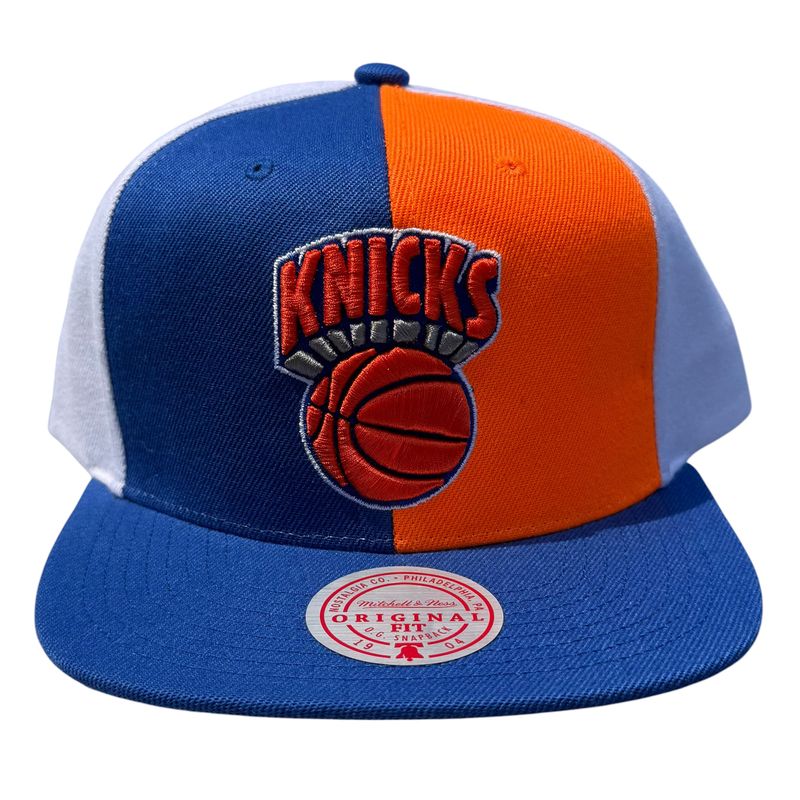 New York Knicks Men’s Pinwheel Mitchell & Ness NBA Snapback Hat New York Knicks Men’s Pinwheel Mitchell & Ness NBA Snapback Hat