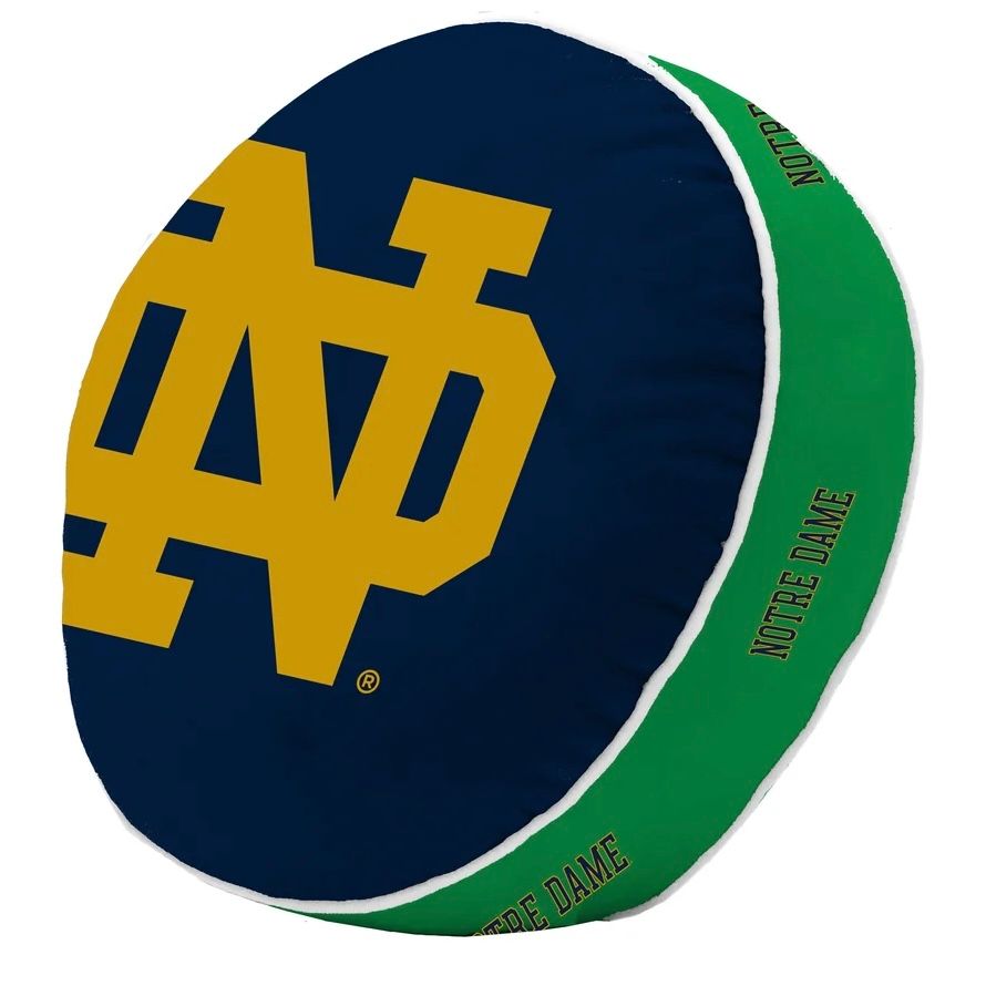 Notre Dame Fighting Irish Round Team Puff Pillow Notre Dame Fighting Irish Round Team Puff Pillow