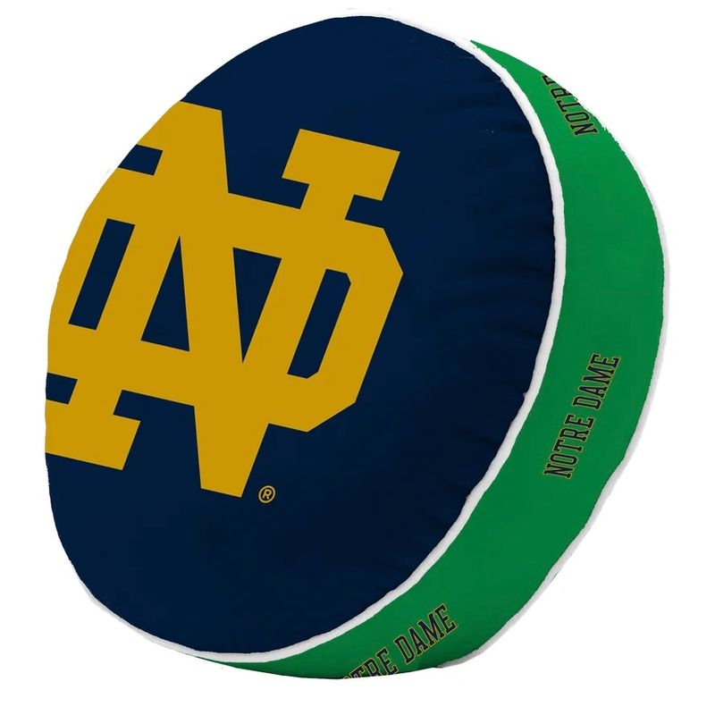 Notre Dame Fighting Irish Round Team Puff Pillow Notre Dame Fighting Irish Round Team Puff Pillow