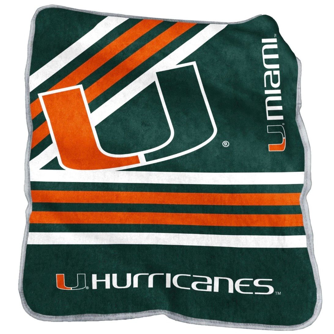 Miami Hurricanes 50 Miami Hurricanes 50" x 60" Plush Raschel Blanket
