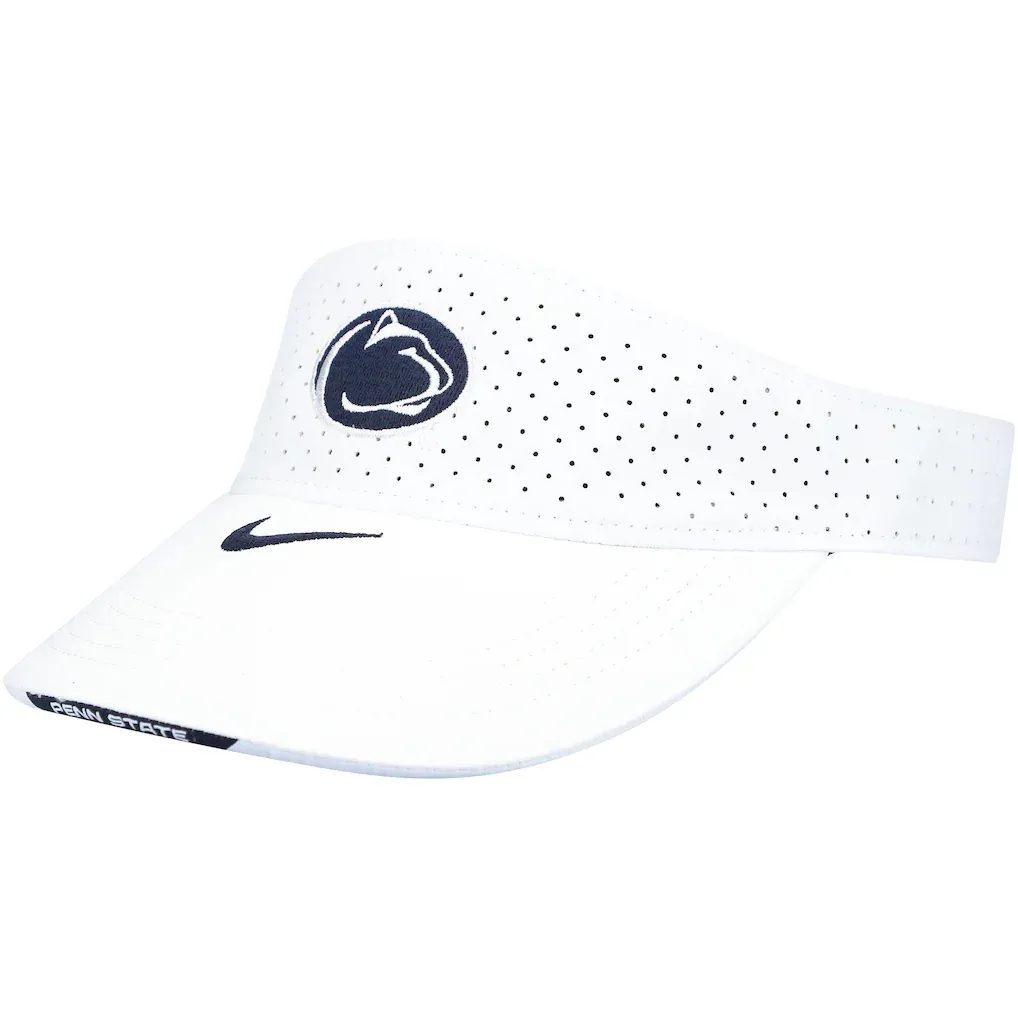 Penn State Nittany Lions White Sideline Performance Visor Penn State Nittany Lions White Sideline Performance Visor