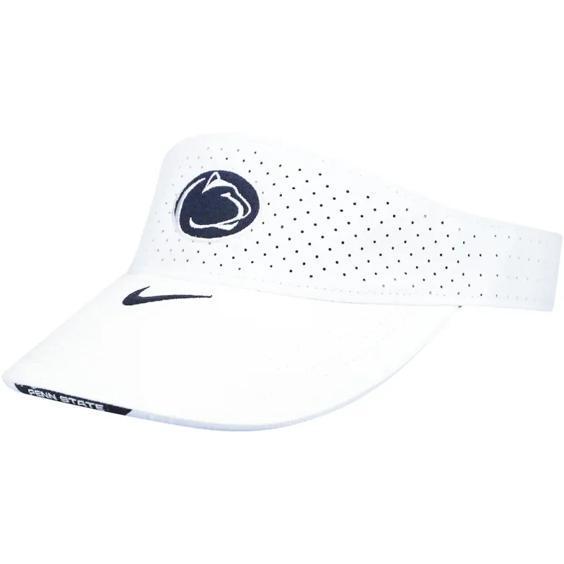 Penn State Nittany Lions White Sideline Performance Visor Penn State Nittany Lions White Sideline Performance Visor