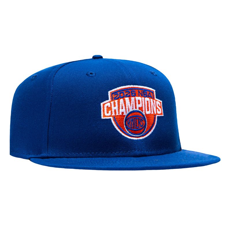 New York Knicks Men’s Blue New Era 9Fifty 2026 NBA Champions Shield Snapback Hat New York Knicks Men’s Blue New Era 9Fifty 2026 NBA Champions Shield Snapback Hat