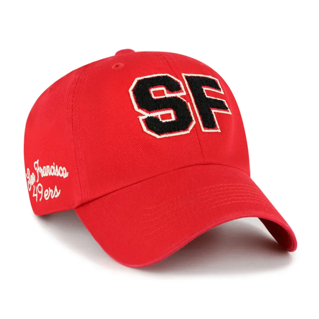 San Francisco 49ers Men’s Red Zoey 47 Brand Clean Up Adjustable Hat San Francisco 49ers Men’s Red Zoey 47 Brand Clean Up Adjustable Hat