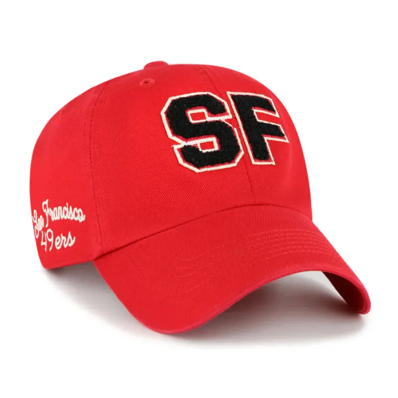 San Francisco 49ers Men’s Red Zoey 47 Brand Clean Up Adjustable Hat San Francisco 49ers Men’s Red Zoey 47 Brand Clean Up Adjustable Hat