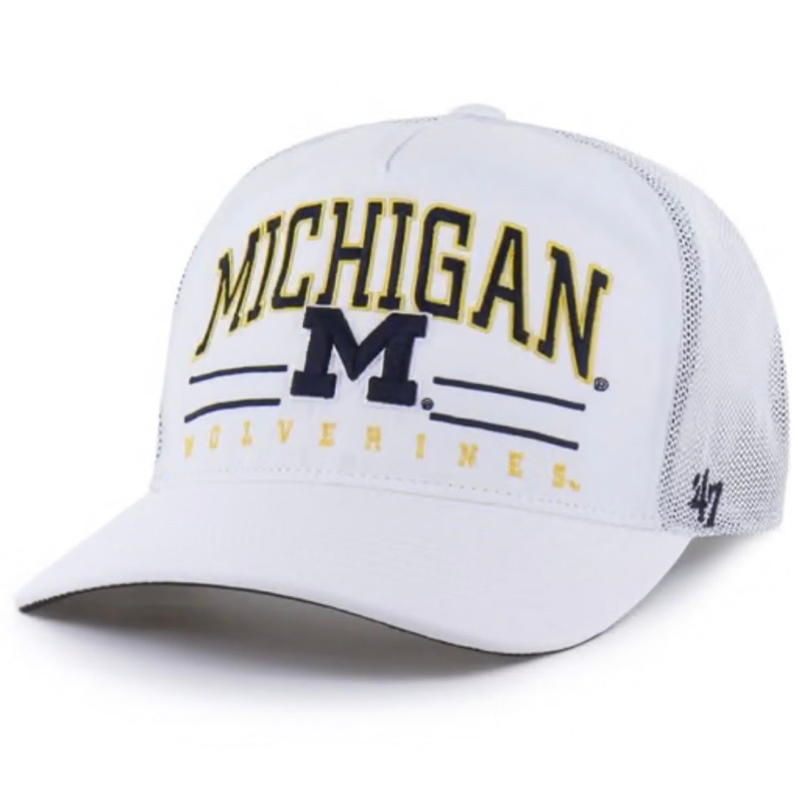 Michigan Wolverines Men’s White 47 Hitch Adjustable Hat Michigan Wolverines Men’s White 47 Hitch Adjustable Hat