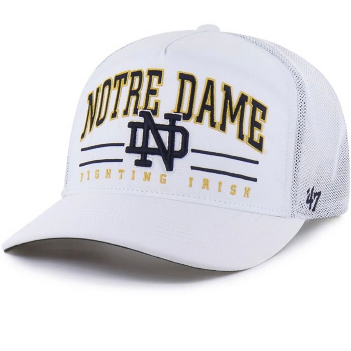 Notre Dame Fighting Irish Men’s White 47 Hitch Adjustable Hat Notre Dame Fighting Irish Men’s White 47 Hitch Adjustable Hat