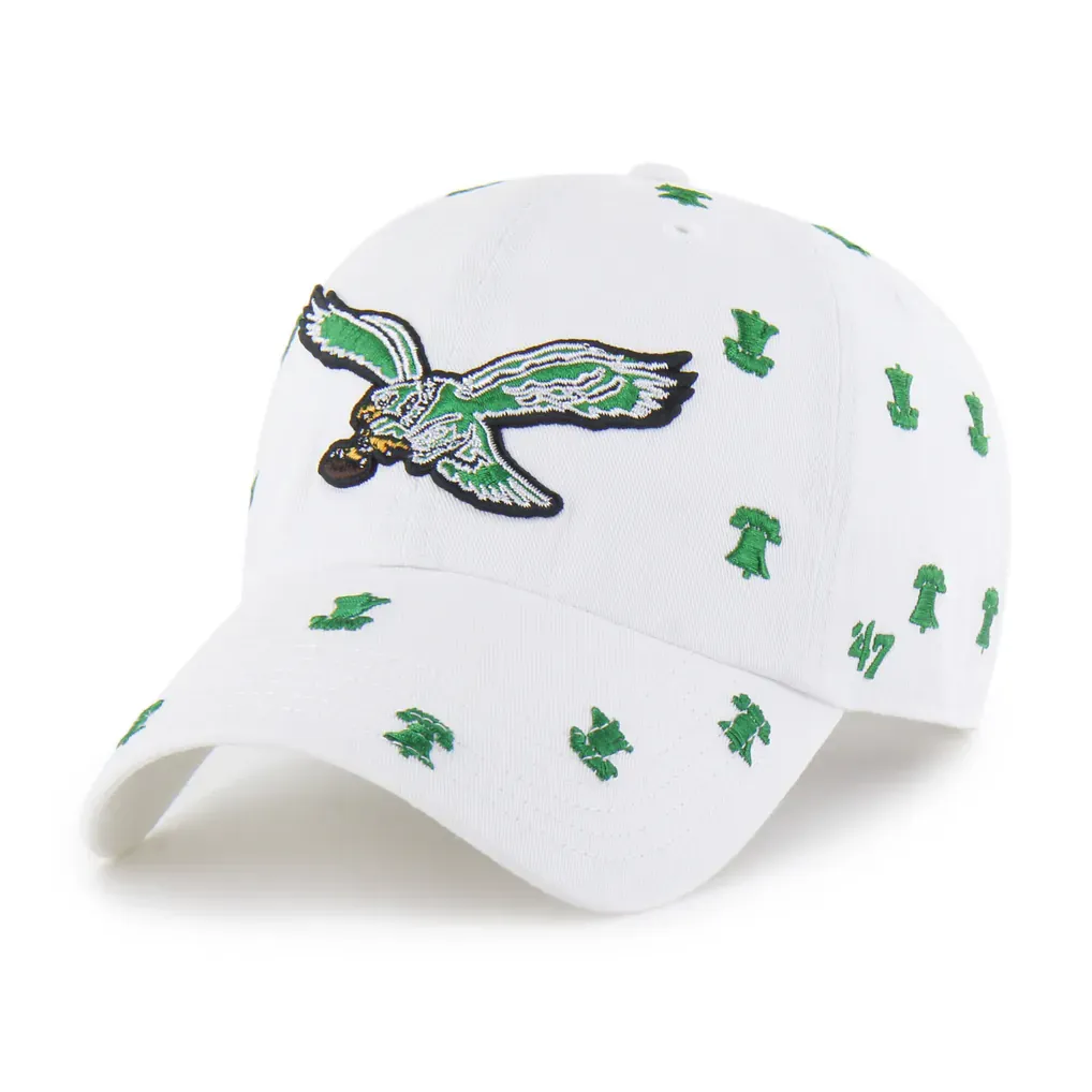 Philadelphia Eagles Women’s White 47 Brand Confetti Clean Up Adjustable Hat Philadelphia Eagles Women’s White 47 Brand Confetti Clean Up Adjustable Hat
