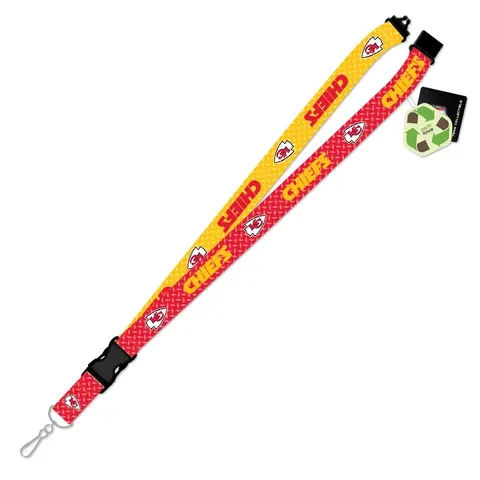 Kansas City Chiefs Diamond Plate 1 Kansas City Chiefs Diamond Plate 1" Lanyard