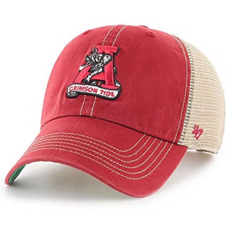 Alabama Crimson Tide Men’s Vintage 47 Trawler Clean Up Adjustable Hat