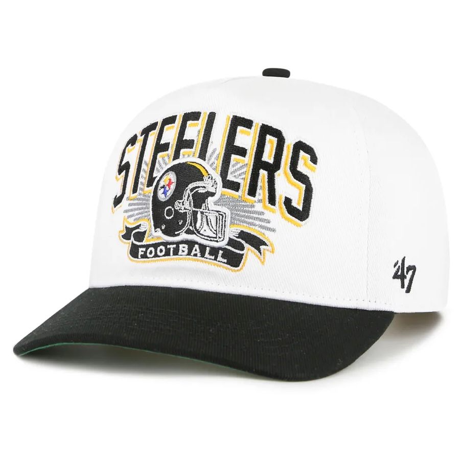 Pittsburgh Steelers Men’s White 47 Hitch Snapback Hat Pittsburgh Steelers Men’s White 47 Hitch Snapback Hat
