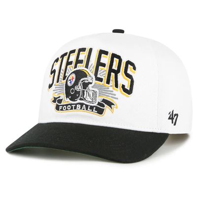 Pittsburgh Steelers Men’s White 47 Hitch Snapback Hat Pittsburgh Steelers Men’s White 47 Hitch Snapback Hat