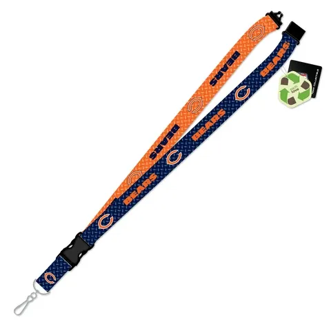 Chicago Bears Diamond Plate 1 Chicago Bears Diamond Plate 1" Lanyard
