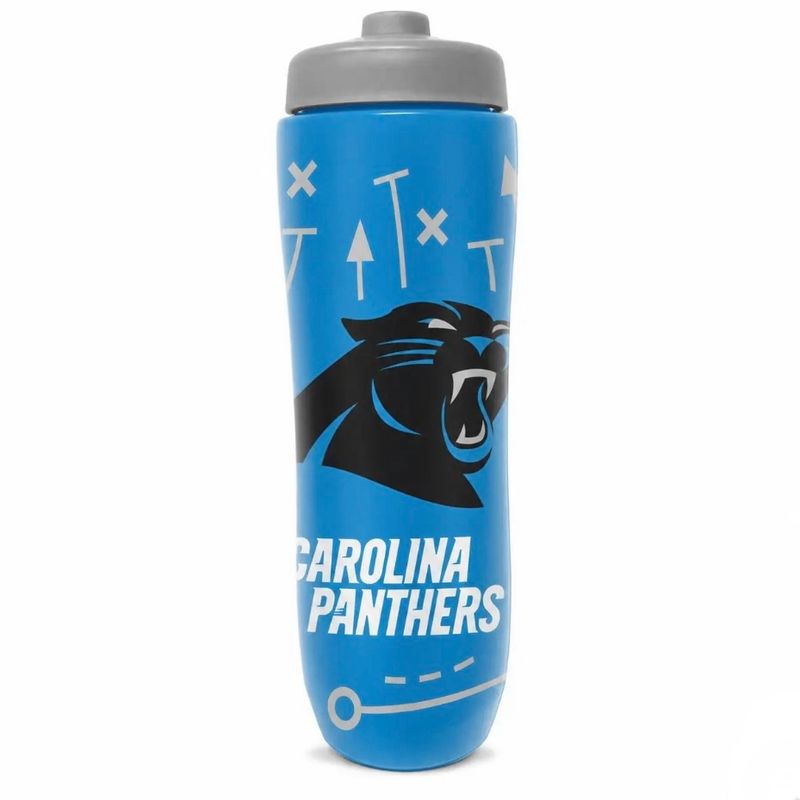 Carolina Panthers 34oz Squeezy Water Bottle Carolina Panthers 34oz Squeezy Water Bottle