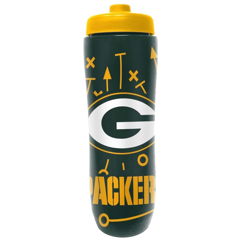 Green Bay Packers 34oz Squeezy Water Bottle Green Bay Packers 34oz Squeezy Water Bottle