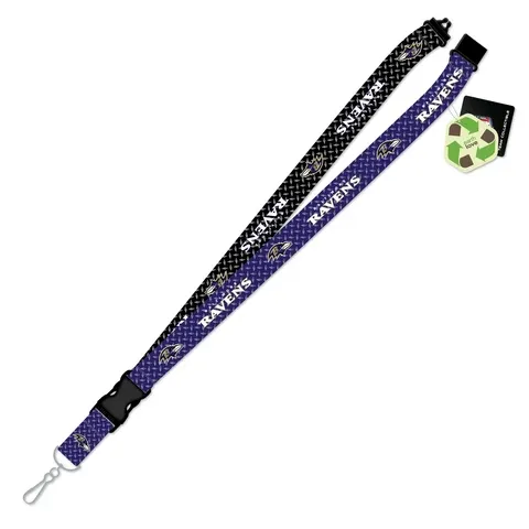 Baltimore Ravens Diamond Plate 1" Lanyard