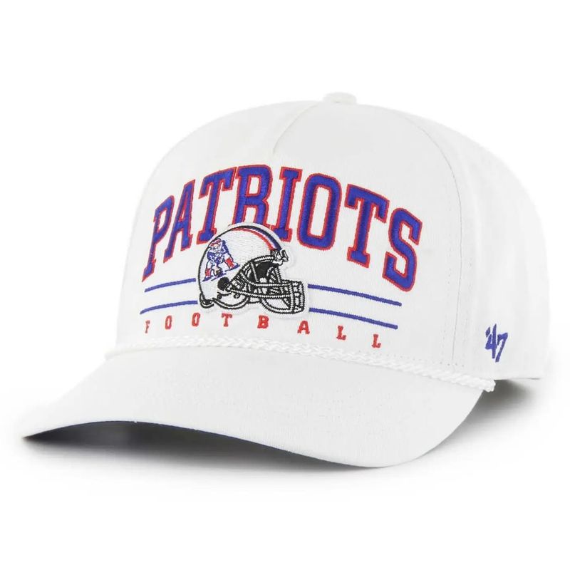 New England Patriots Men’s White Historic Roscoe 47 Hitch Snapback Hat New England Patriots Men’s White Historic Roscoe 47 Hitch Snapback Hat