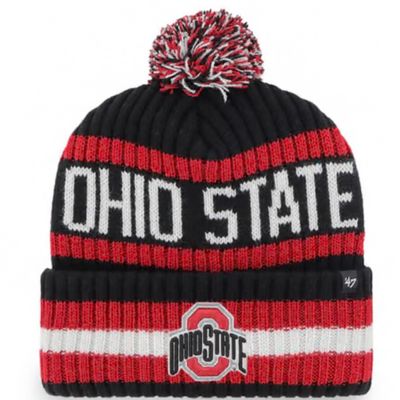 Ohio State Buckeyes Men’s Black 47 Bering Cuffed Pom Knit Hat Ohio State Buckeyes Men’s Black 47 Bering Cuffed Pom Knit Hat