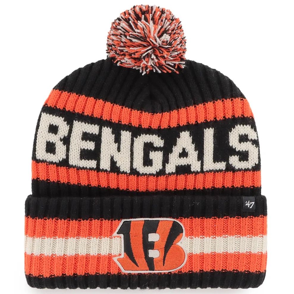 Cincinnati Bengals Men’s Black 47 Bering Cuffed Pom Knit Hat