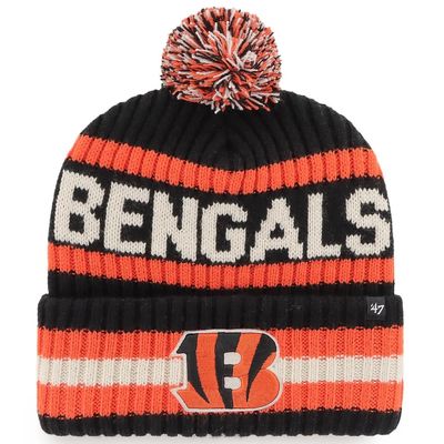 Cincinnati Bengals Men’s Black 47 Bering Cuffed Pom Knit Hat Cincinnati Bengals Men’s Black 47 Bering Cuffed Pom Knit Hat