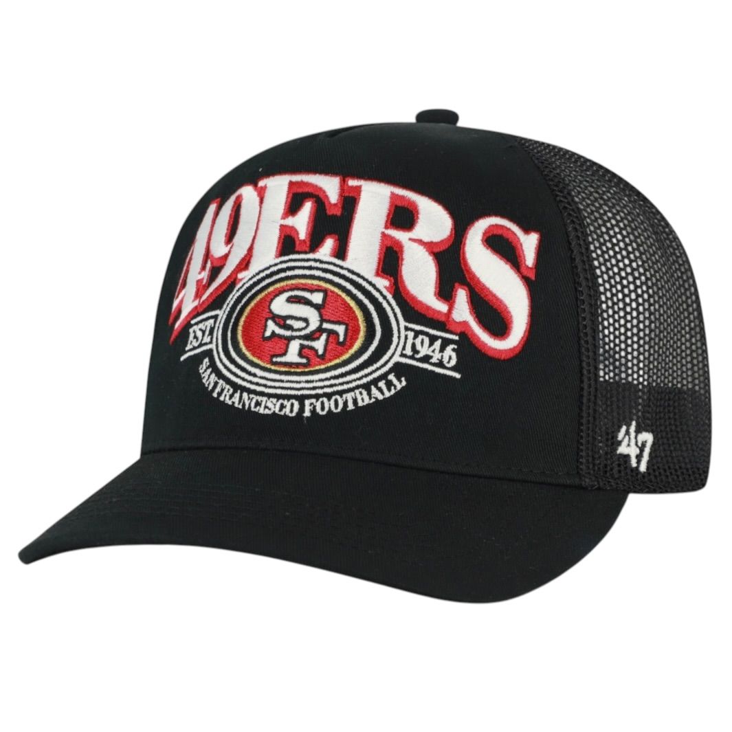 San Francisco 49ers Men’s Black Deluxia ’47 Hitch Relaxed Fit Adjustable Hat San Francisco 49ers Men’s Black Deluxia ’47 Hitch Relaxed Fit Adjustable Hat